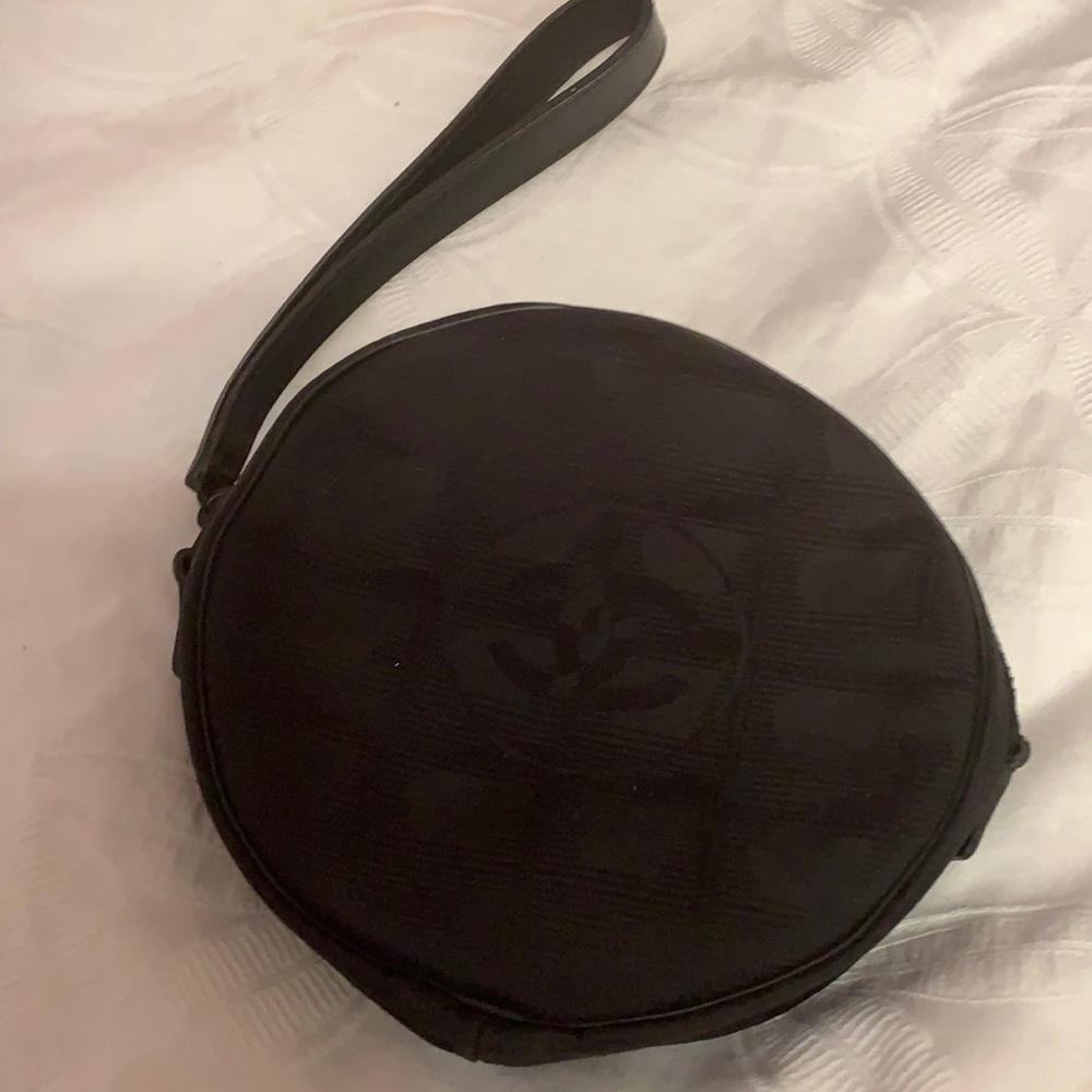 Black Chanel wristlet